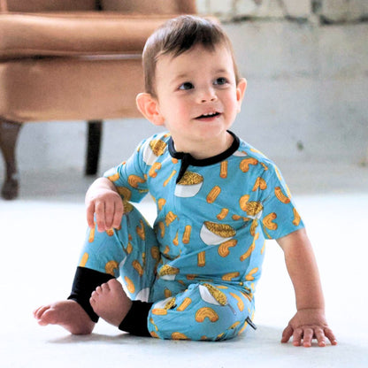Mac and Cheese Bamboo Convertible Romper - Peregrine Kidswear - 0-3M