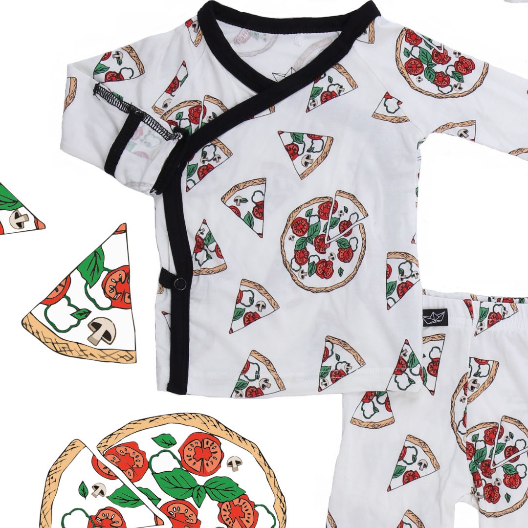 Hipster Pizza Bamboo Take Me Home Set - Peregrine Kidswear - Take Me Home Set - NEWBORN
