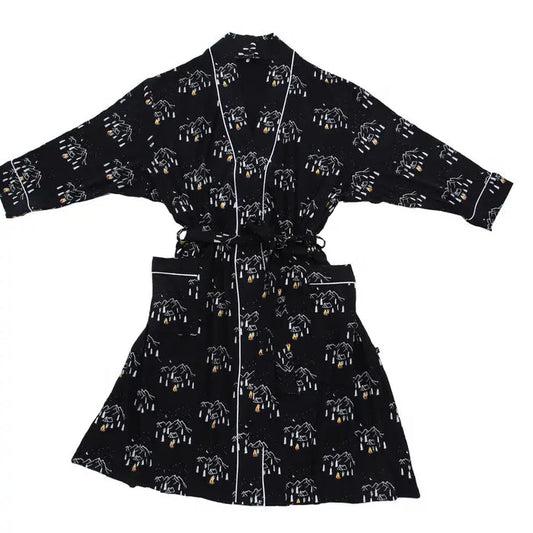 Midnight Camping Women's Bamboo Robe - Peregrine Kidswear - S/M