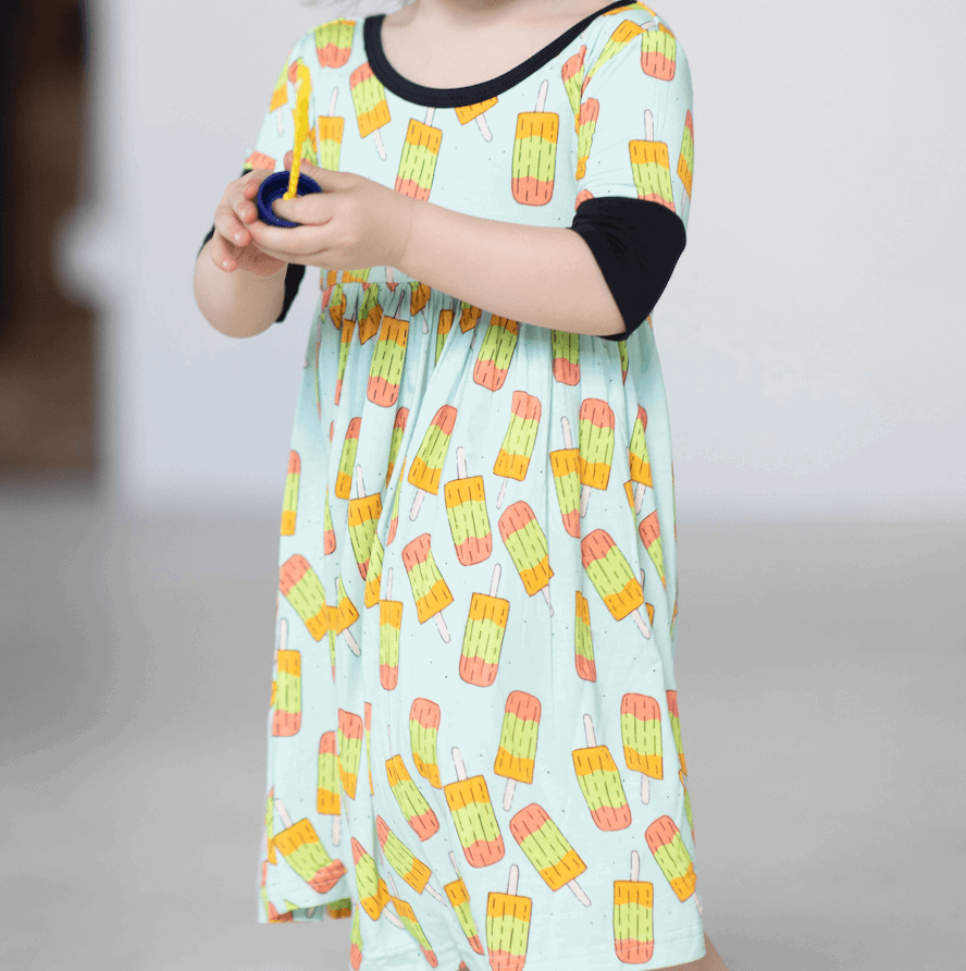 Popsicles Children's Bamboo Twirl Dress - Peregrine Kidswear - Dresses - 2T