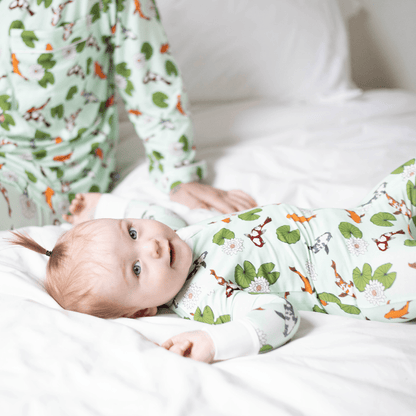 PREORDER Koi Pond Bamboo Footed Sleeper - Peregrine Kidswear - Footed Sleepers - 0-3m