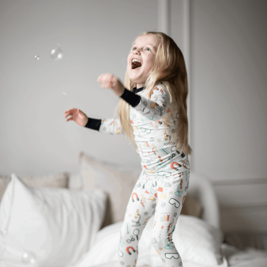 Science Lab Two-Piece Bamboo Pajamas - Peregrine Kidswear - 2 Piece Pajamas - 12-18M