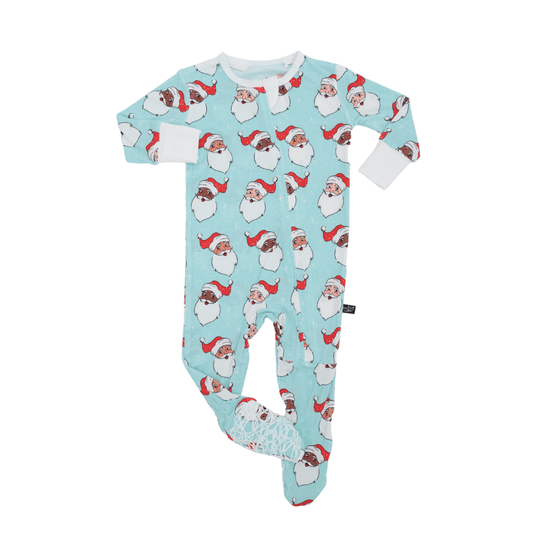 Vintage Santas Bamboo Footed Sleeper - Peregrine Kidswear - Footed Sleepers - 0-3M