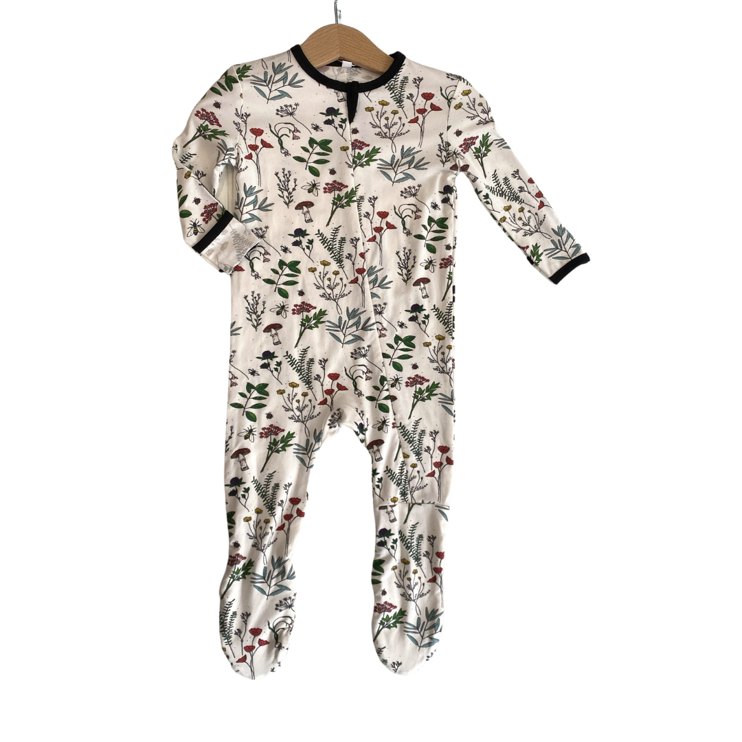 Botanical Footed Sleeper Sample - size 9-12m